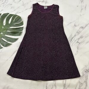 Rabbit Designs Womens Vintage 90s Mini Dress Size 12 Purple Silver Sparkle Slink
